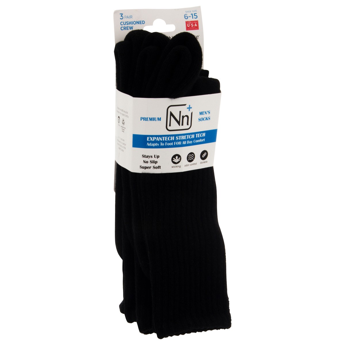 slide 4 of 9, Nn+ Mens Socks, 3 ct