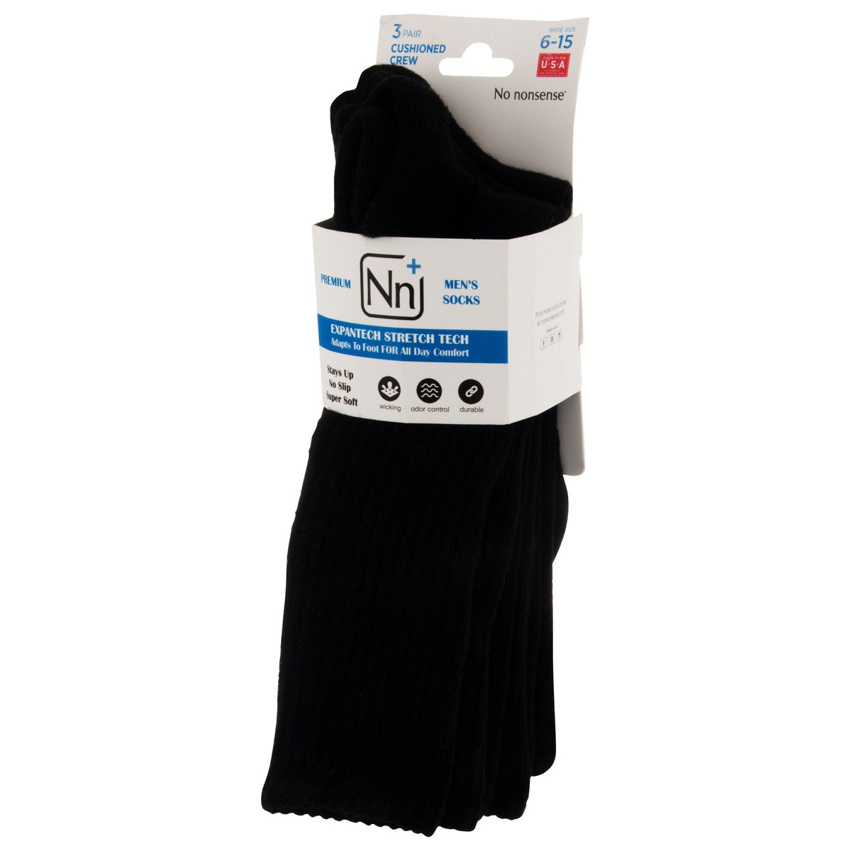 slide 5 of 9, Nn+ Mens Socks, 3 ct