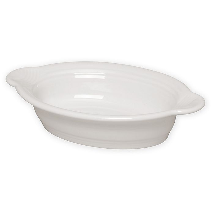 slide 1 of 3, Fiesta Individual Oval Casserole Dish - White, 1 ct