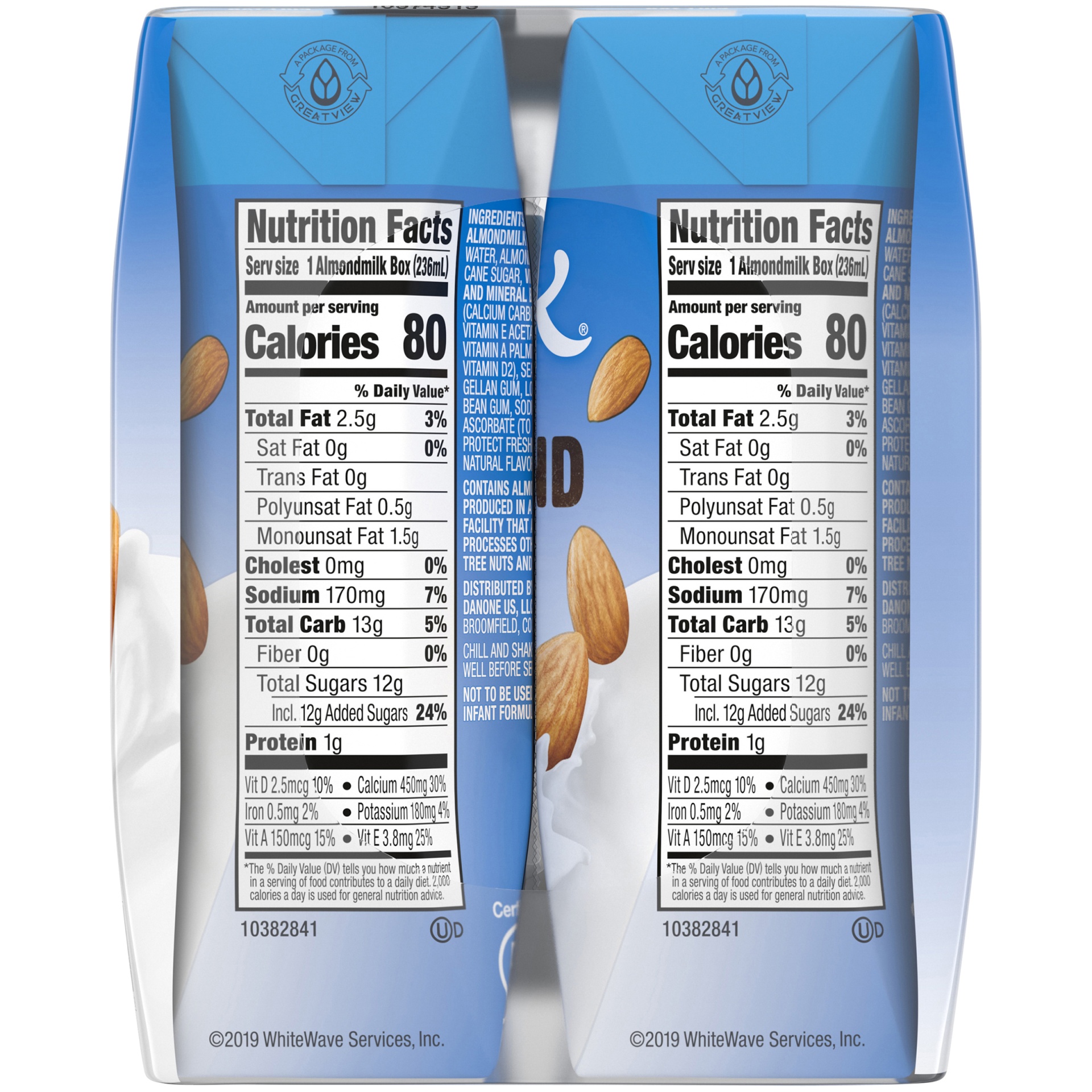 Silk ShelfStable Vanilla Almond Milk Singles 6 ct; 8 fl oz Shipt