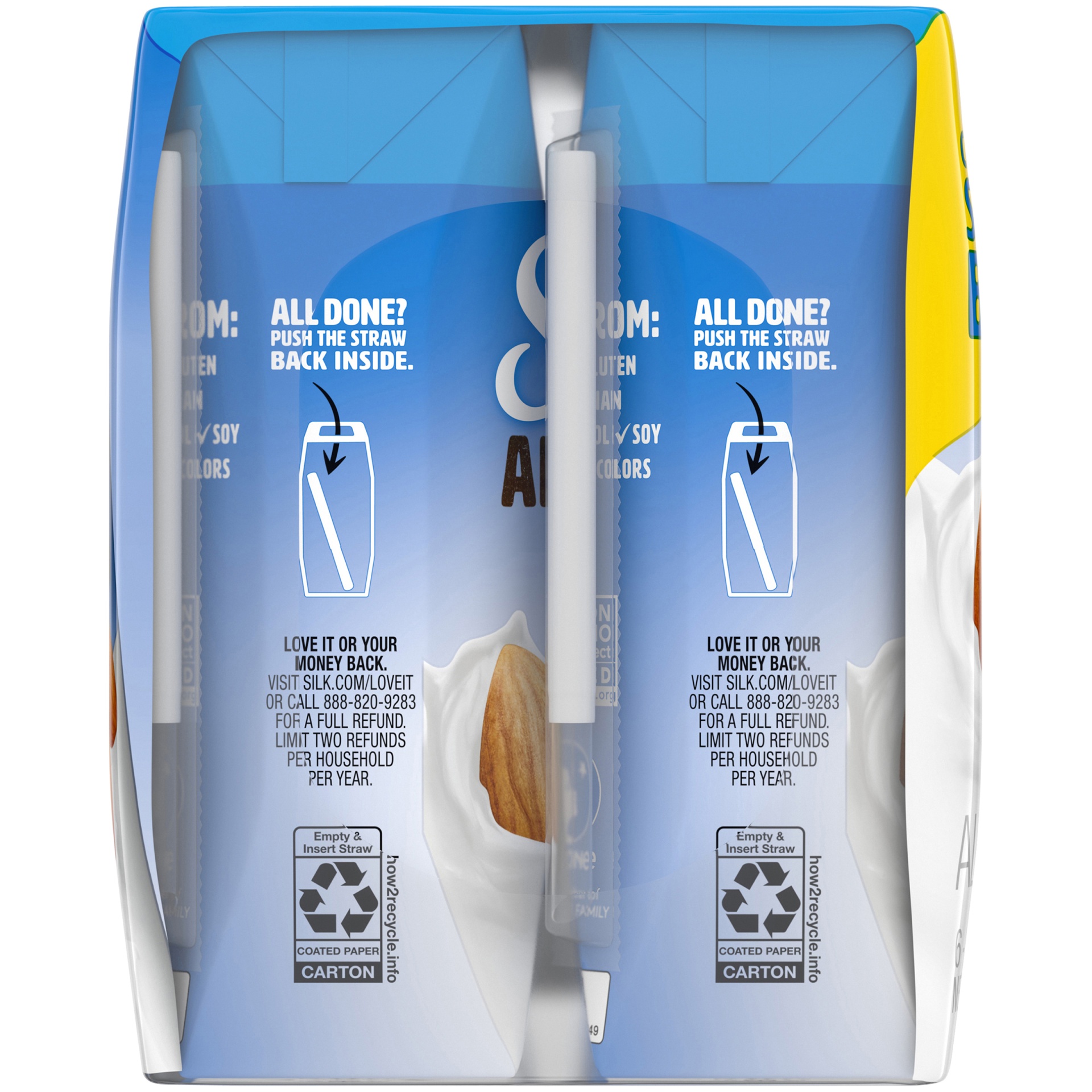 Silk ShelfStable Vanilla Almond Milk Singles 6 ct; 8 fl oz Shipt