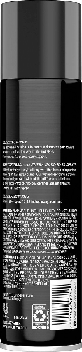 slide 3 of 6, TRESemmé Hair Spray Extra Hold 7.8 oz, 7.7 oz