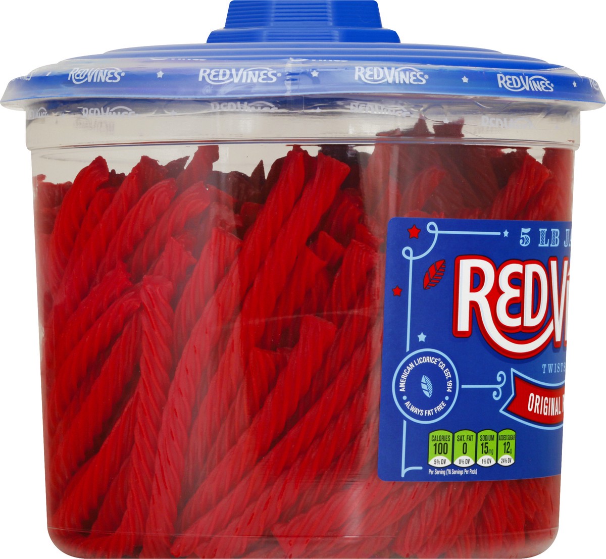 slide 12 of 12, Red Vines Original Red Twists 5 lb, 5 lb