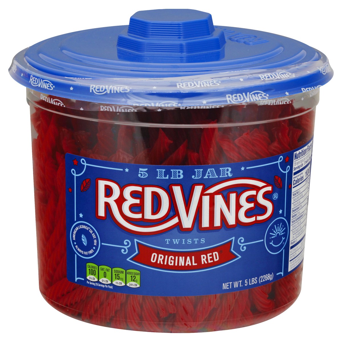 slide 7 of 12, Red Vines Original Red Twists 5 lb, 5 lb
