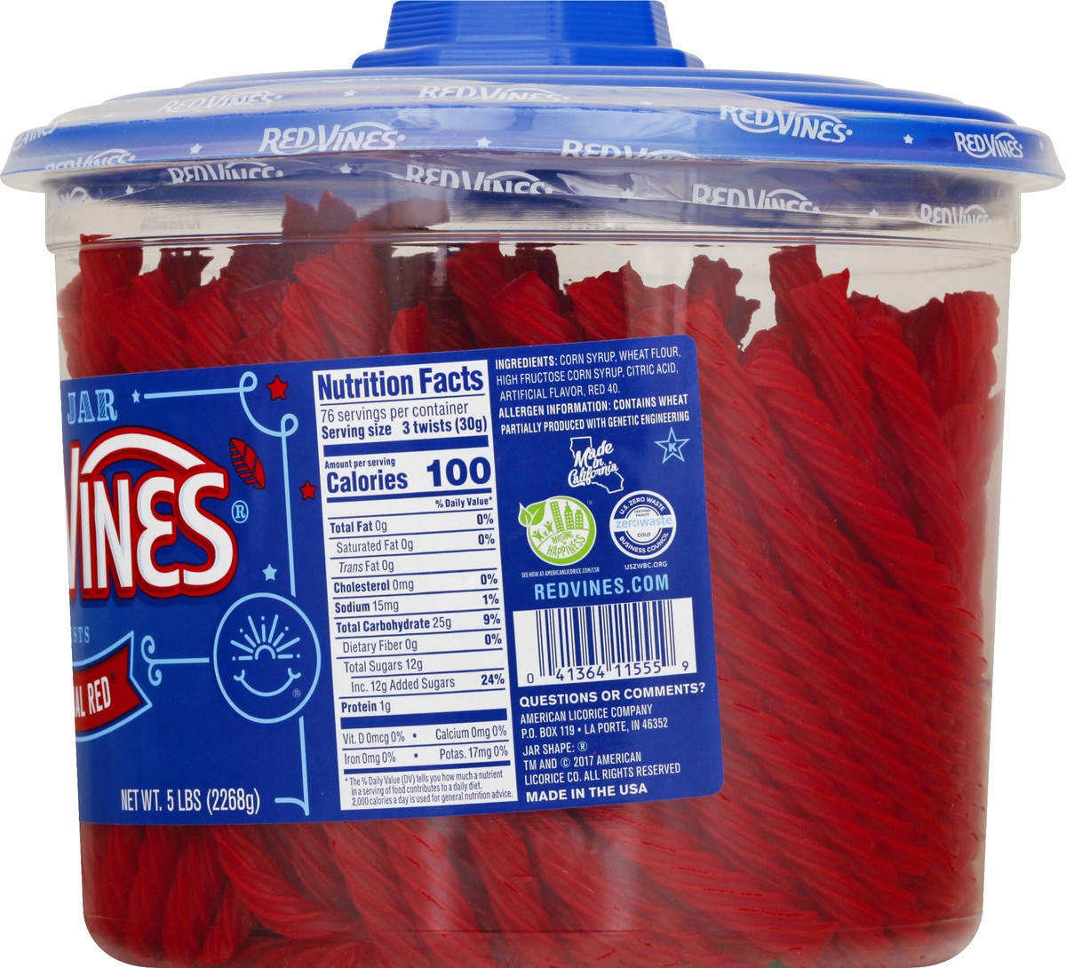 slide 3 of 12, Red Vines Original Red Twists 5 lb, 5 lb