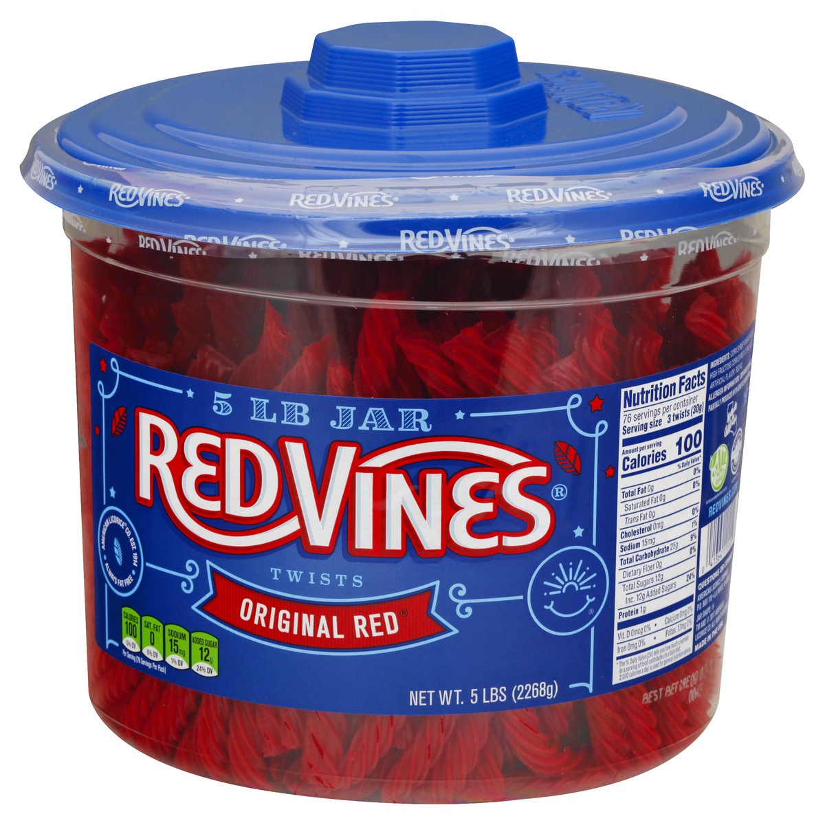 slide 10 of 12, Red Vines Original Red Twists 5 lb, 5 lb