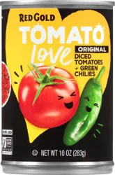 Red Gold Tomato Love Original Diced Tomatoes & Green Chilis