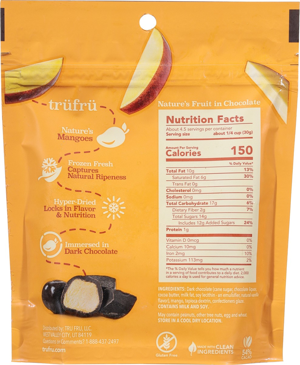 slide 3 of 9, Tru Fru Dark Chocolate Nature's Mangoes 4.5 oz, 4.5 oz