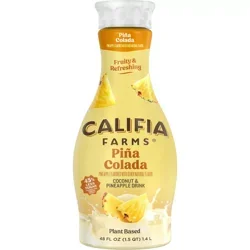 Califia Farms Pina Colada Coconut & Pineapple Drink, Plant Based - 48 fl oz