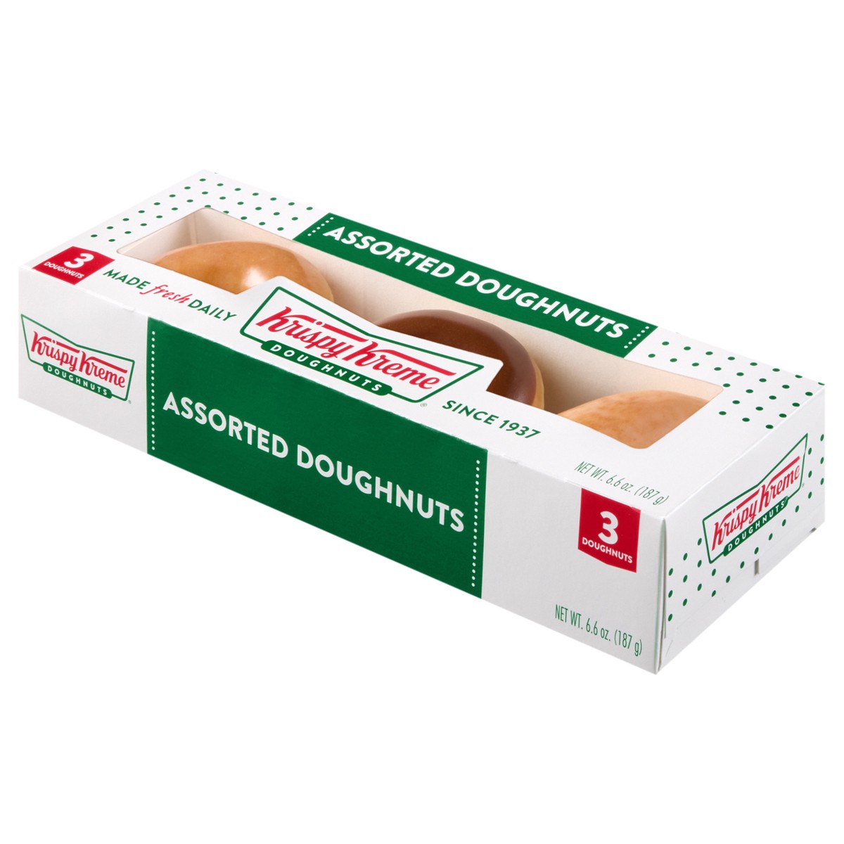 slide 4 of 7, Krispy Kreme 3-Count Classic Assorted Doughnuts, 3 ct