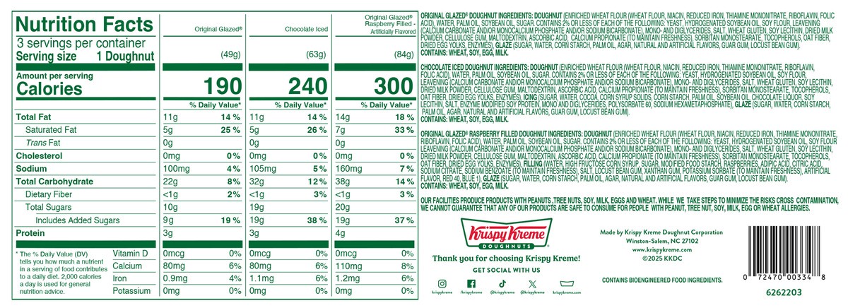 slide 6 of 7, Krispy Kreme 3-Count Classic Assorted Doughnuts, 3 ct