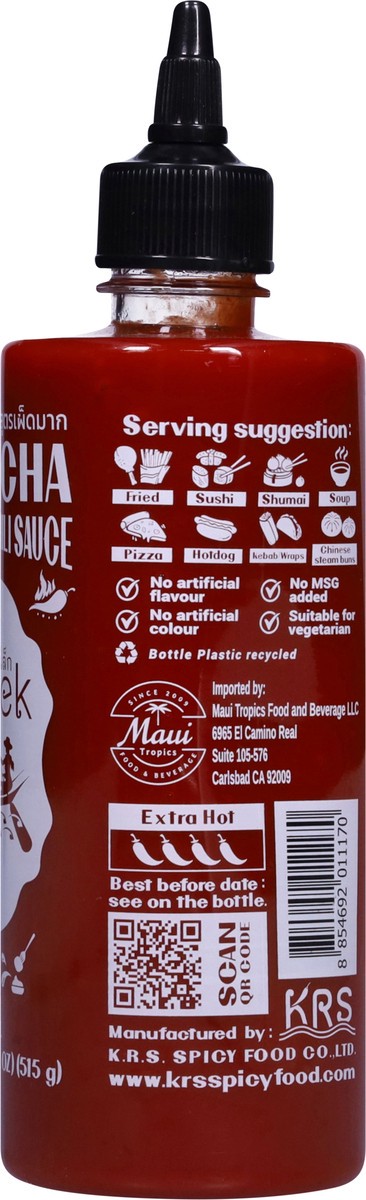 slide 5 of 13, J-Lek Extra Hot Sriracha Chili Sauce 15.38 fl oz, 15.38 fl oz