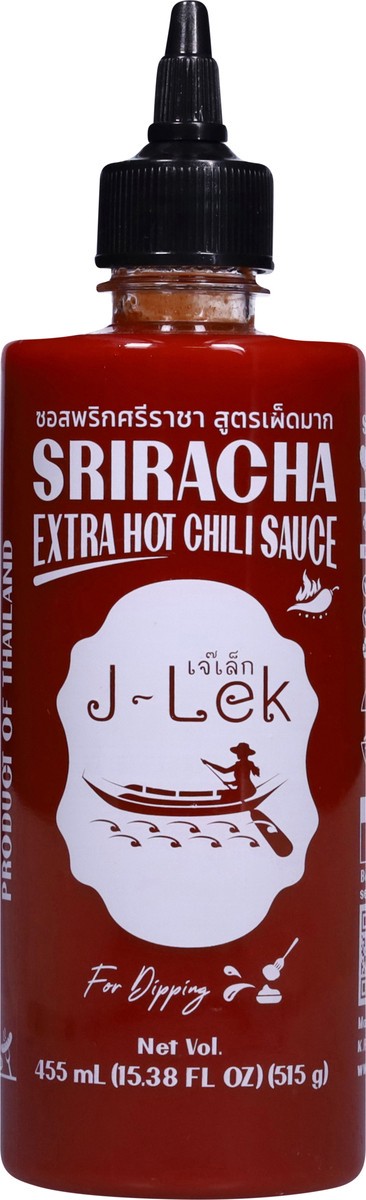 slide 12 of 13, J-Lek Extra Hot Sriracha Chili Sauce 15.38 fl oz, 15.38 fl oz