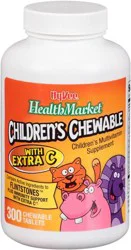 Hy-Vee HealthMarket Children's Chewable Multivitamin Supplement with Extra C