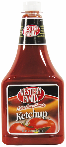 slide 1 of 1, Western Family Squeeze Tomato Ketchup, 64 oz