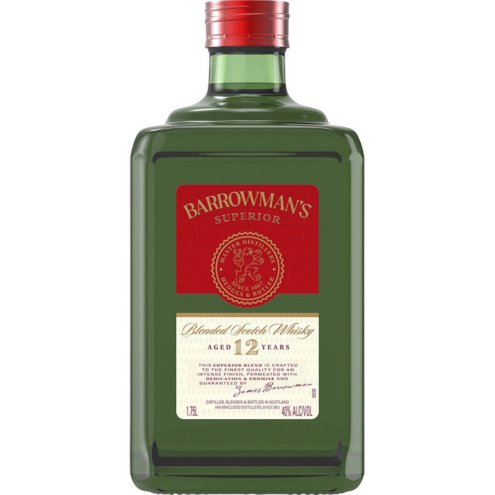 slide 1 of 1, Barrowmans 12yr Superior Scotch, 1.75 liter