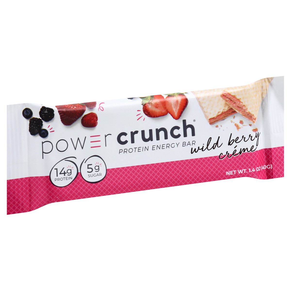 slide 2 of 12, Power Crunch Wild Berry Creme Protein Energy Bar 1.4 oz, 1.4 oz