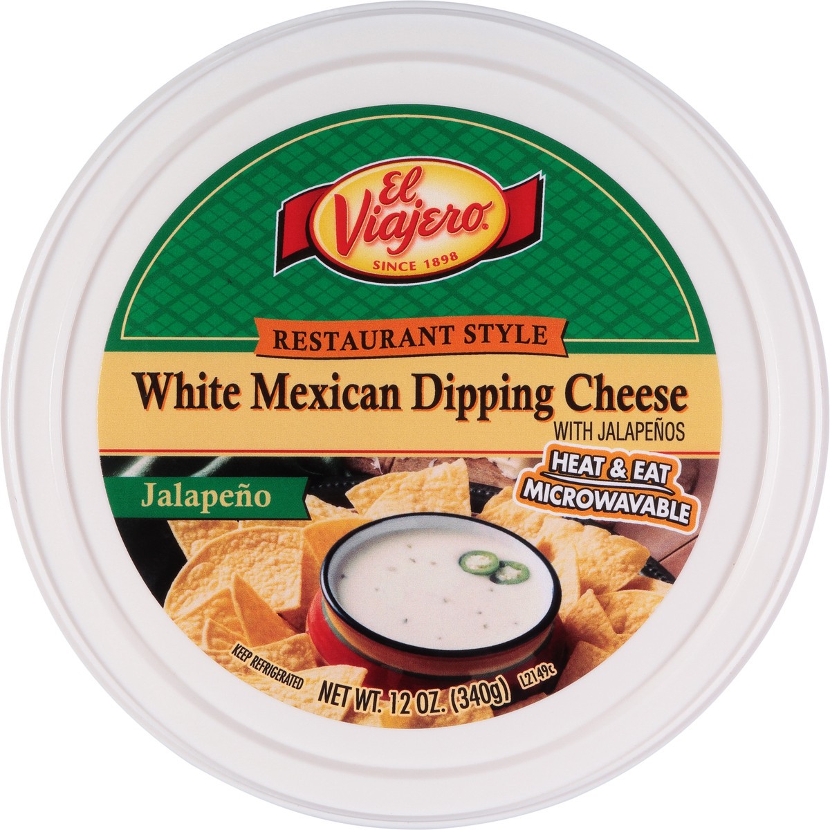 slide 9 of 11, El Viajero Jalapeno Mexcn Dipping Cheese, 12 oz