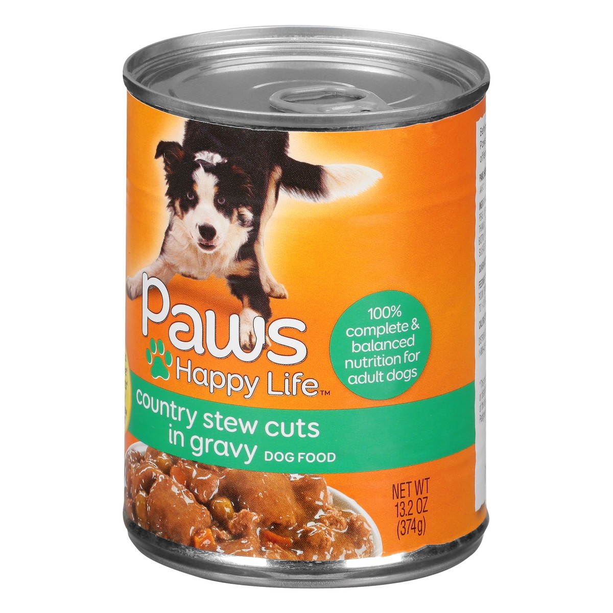 slide 8 of 11, Paws Happy Life Country Stew Cuts In Gravy Dog Food 13.2 oz Can, 13.2 oz