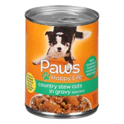 Paws Happy Life Country Stew Cuts in Gravy Dog Food 13.2 oz