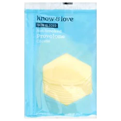 know & love Thin Sliced Provolone Cheese 8 Ounces