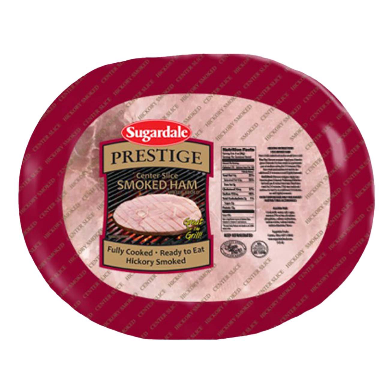 slide 1 of 1, Sugardale Prestige Bone-In Pork Ham Steak, per lb