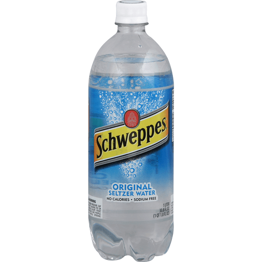 slide 2 of 2, Schweppes Original Sparkling Water Beverage Bottle - 1 liter, 1 liter