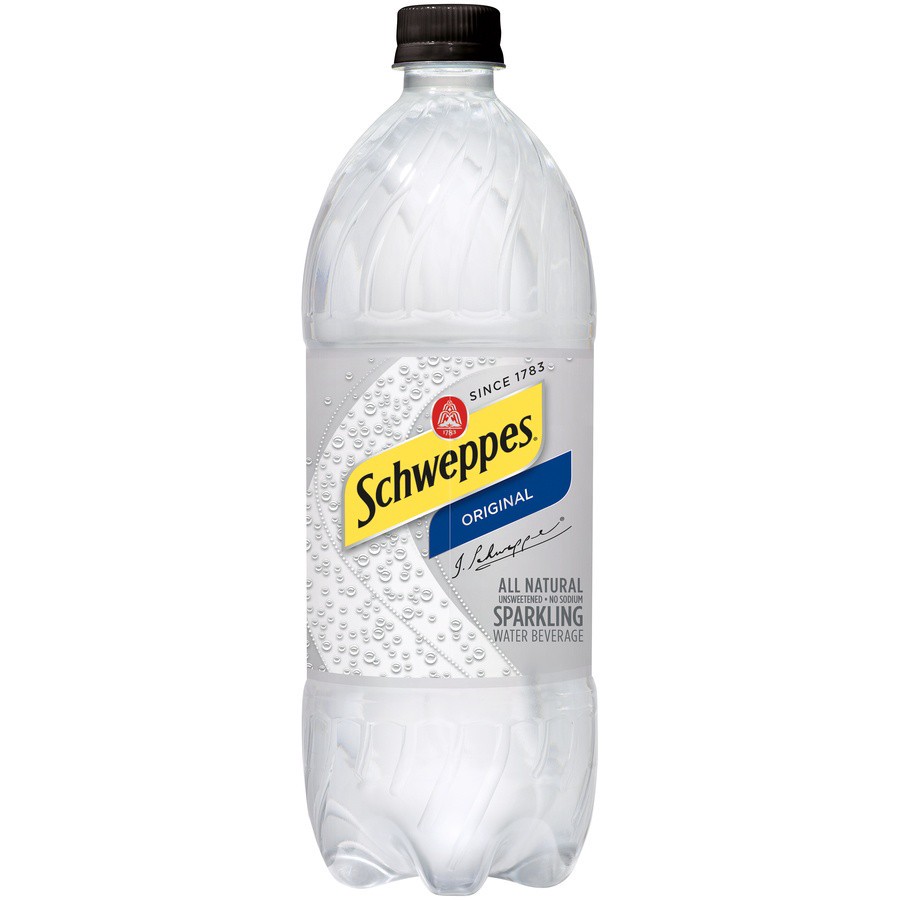 slide 1 of 2, Schweppes Original Sparkling Water Beverage Bottle - 1 liter, 1 liter