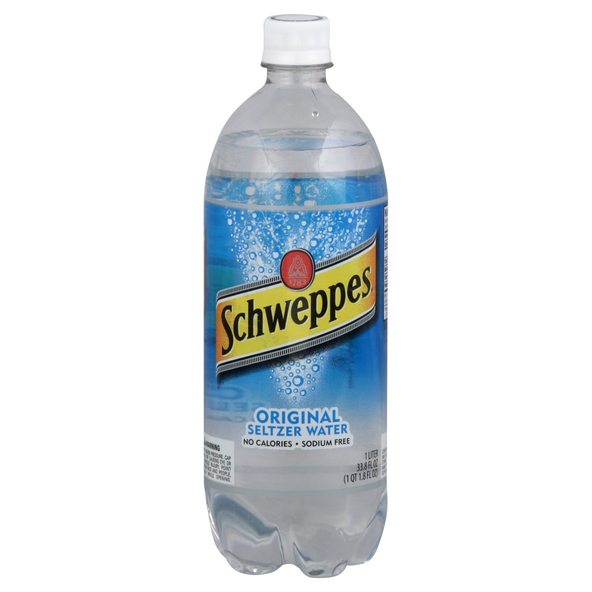 slide 1 of 1, Schweppes Original Sparkling Water Beverage Bottle, 1 liter