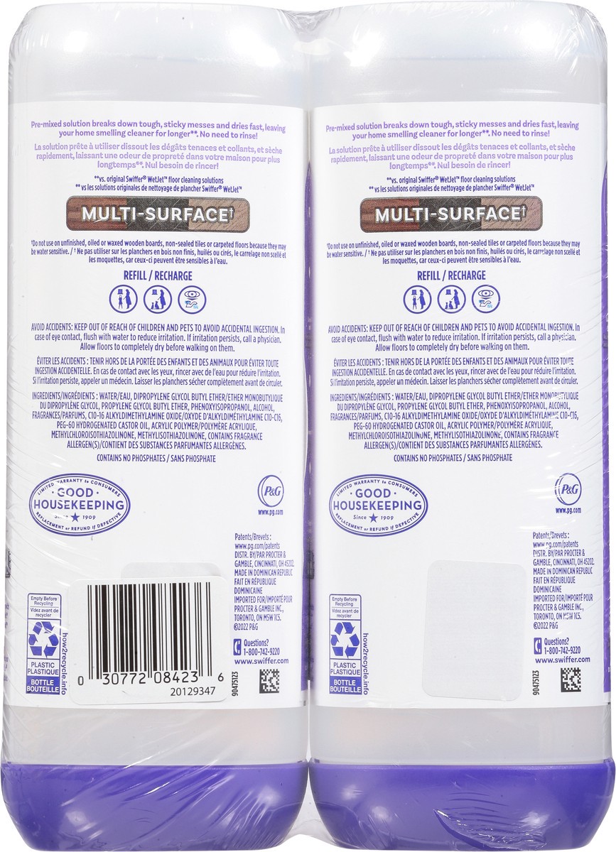 slide 10 of 13, Swiffer Power Mop Refill Solution, Tile, Vinyl, Laminate, Wood, Floor Cleaner, Lavender, 50.6oz, 2 ct
