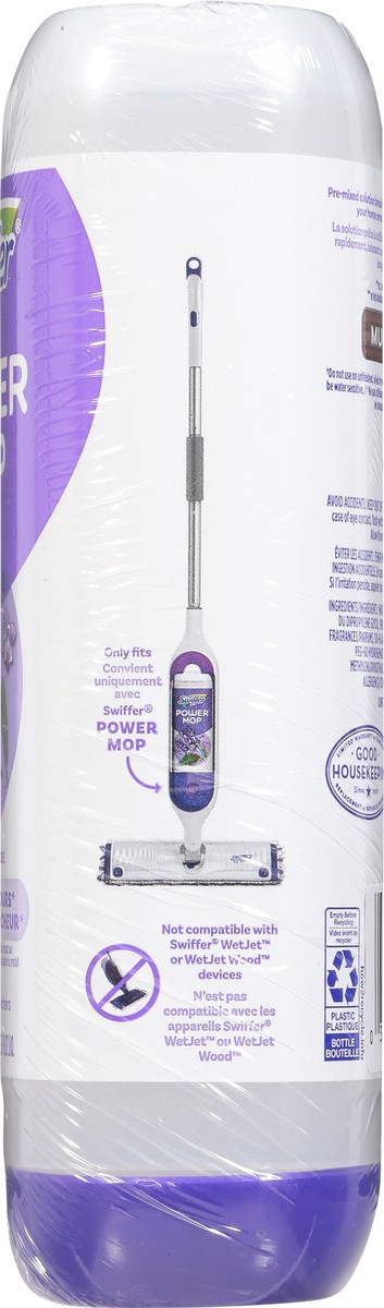 slide 11 of 13, Swiffer Power Mop Refill Solution, Tile, Vinyl, Laminate, Wood, Floor Cleaner, Lavender, 50.6oz, 2 ct