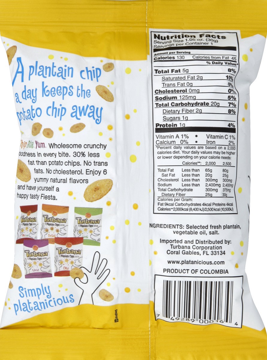 slide 6 of 6, Turbana Plantain Chips Lime, 7 oz