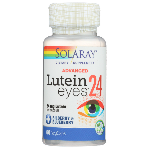 slide 1 of 1, Solaray Lutein Eyes Advanced Vegetarian Capsules, 60 ct