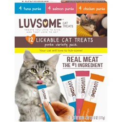 Luvsome Lickable Puree Cat Treats Variety Pack