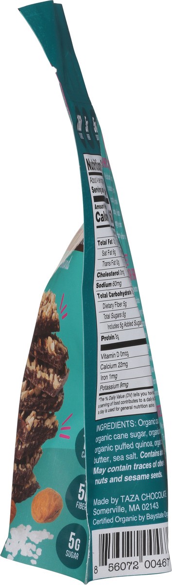 slide 5 of 14, Taza Chocolate Dark Bark Sea Salt & Almond 80% Dark Organic Chocolate Thins 4.2 oz, 4.2 oz