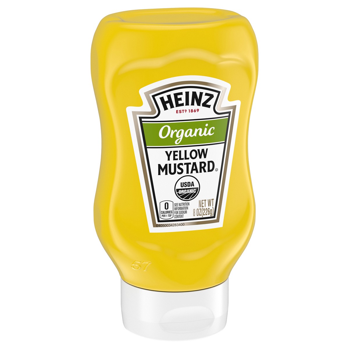 slide 4 of 9, Heinz Organic Yellow Mustard, 8 oz Bottle, 8 oz