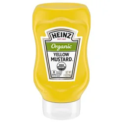 Heinz Organic Yellow Mustard, 8 oz Bottle