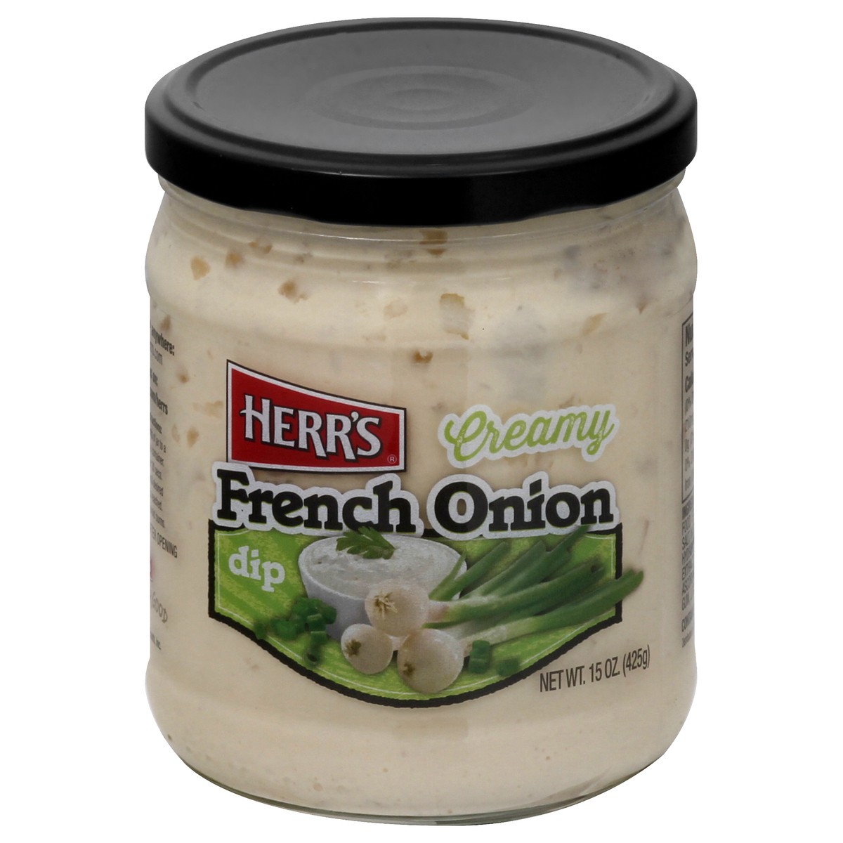 slide 11 of 13, Herr's Creamy French Onion Dip 15 oz, 15 oz