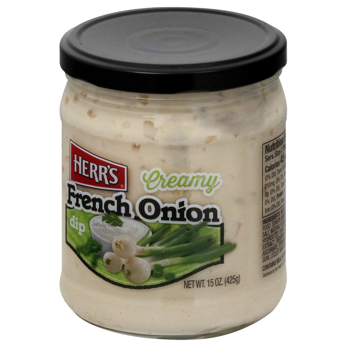 slide 9 of 13, Herr's Creamy French Onion Dip 15 oz, 15 oz