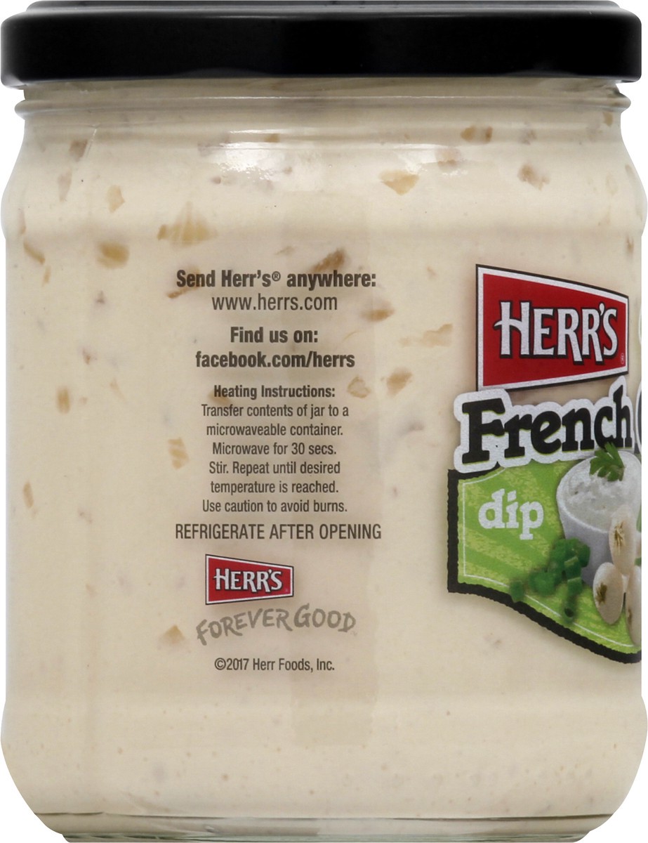 slide 7 of 13, Herr's Creamy French Onion Dip 15 oz, 15 oz