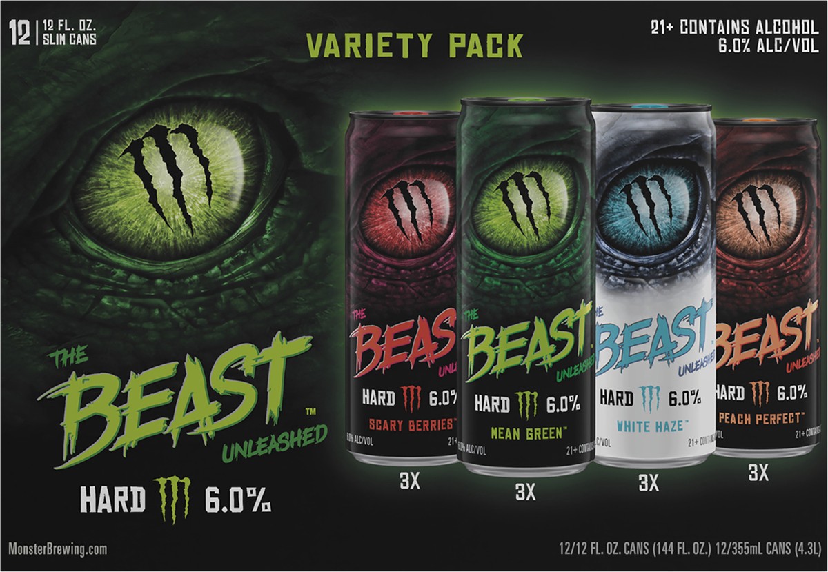 slide 2 of 7, The Beast Variety Pack #1 12 Pack 12 fl oz Can, 12 oz