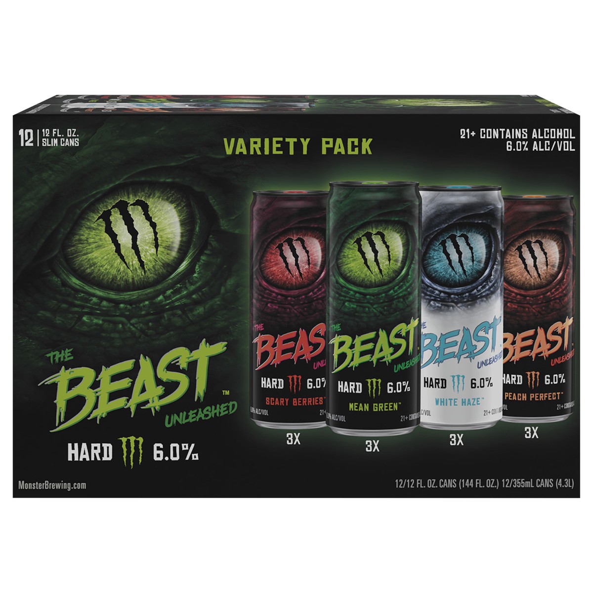 slide 5 of 7, The Beast Variety Pack #1 12 Pack 12 fl oz Can, 12 oz