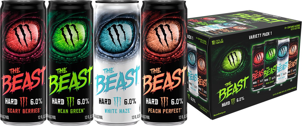 slide 1 of 7, The Beast Variety Pack #1 12 Pack 12 fl oz Can, 12 oz