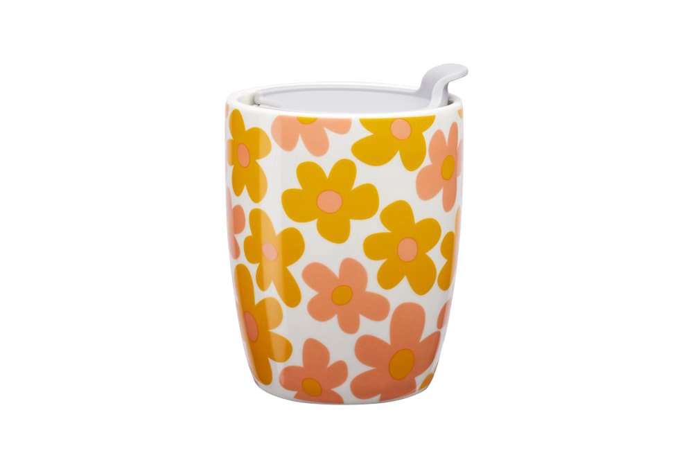 slide 2 of 2, Clay Art Retro Floral Mug, 1 ct