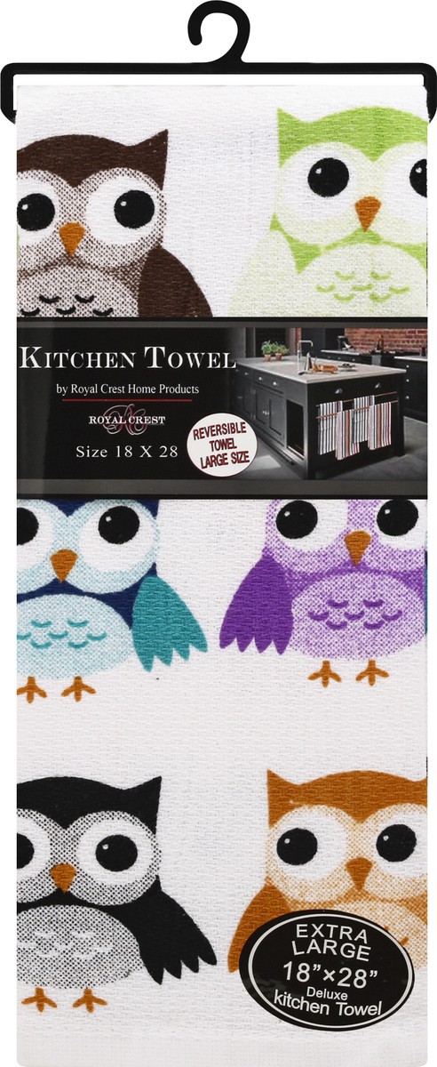 slide 1 of 10, Royal Crest Extra Large 18 Inch x 28 Inch Reversible Kitchen Towel 1 ea, 1 ct