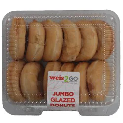 Jumbo Glazed Donuts 12 Count