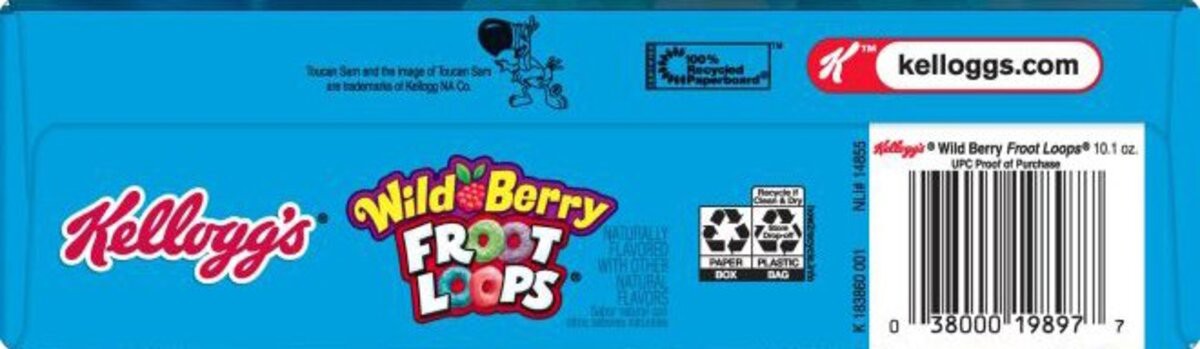 slide 7 of 9, Kellogg's Froot Loops Wild Berry Breakfast Cereal, 10.1 oz