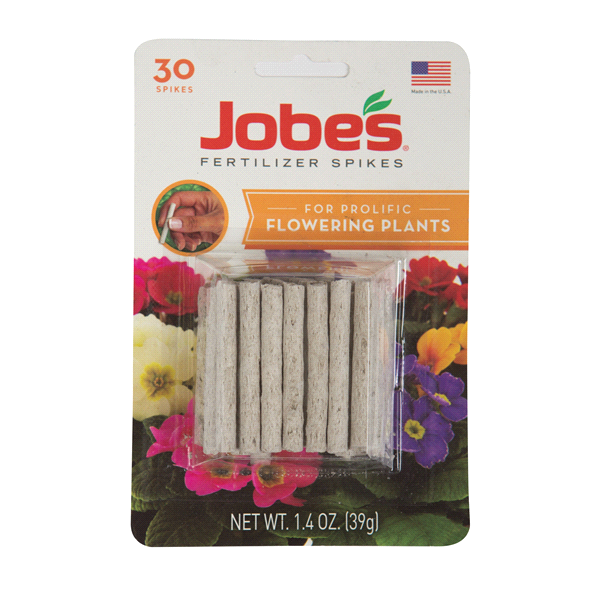 slide 1 of 1, Jobe's Flowering Plant Food Spikes, 30 ct