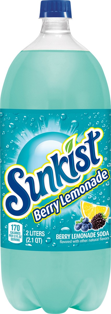 slide 6 of 7, Sunkist Berry Lemonade Soda- 2 liter, 2 liter