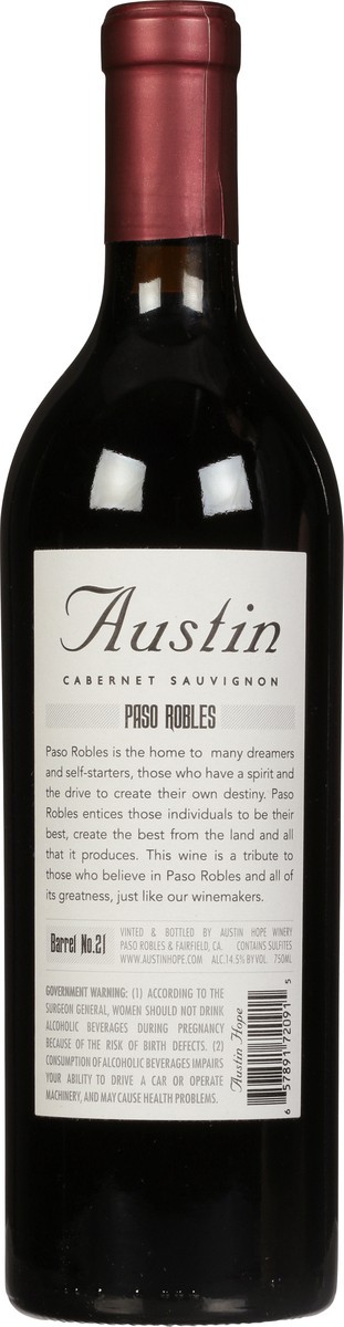 slide 3 of 9, AUSTIN Cabernet Sauvignon, 750 ml